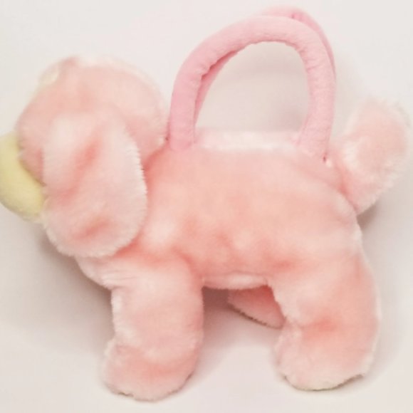 Vintage Pink Puppy Plush Purse Handbag 90s Kid Nostalgia - Picture 3 of 8